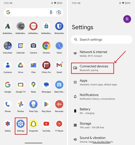 android bluetooth settings