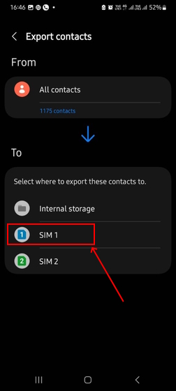 Transfer contacts from Android to iOS