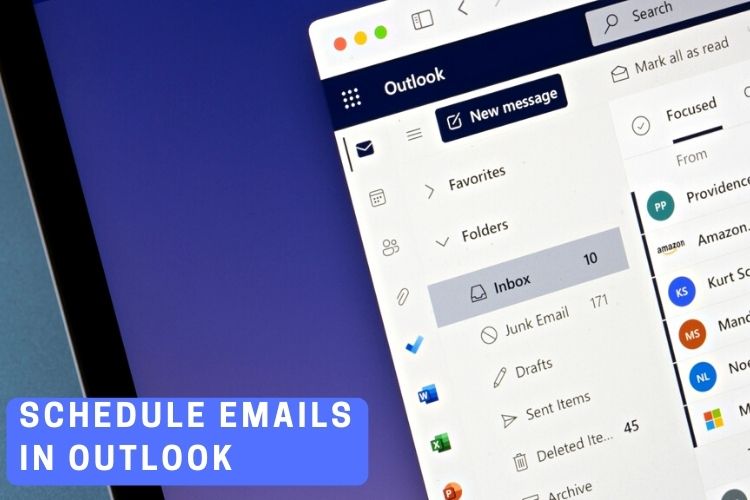 How to see scheduled emails in Outlook