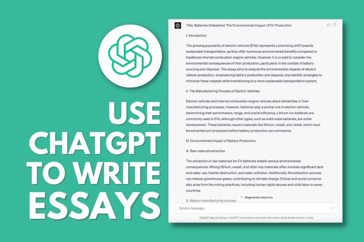 can chatgpt write your essay