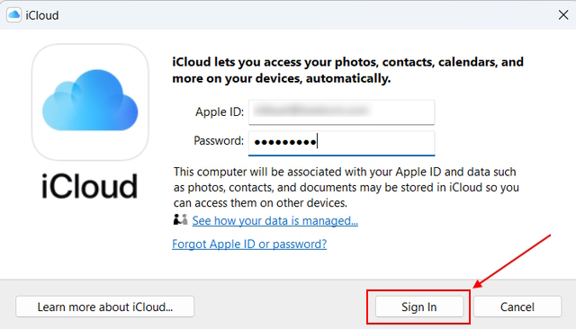 Accede a iCloud en Windows