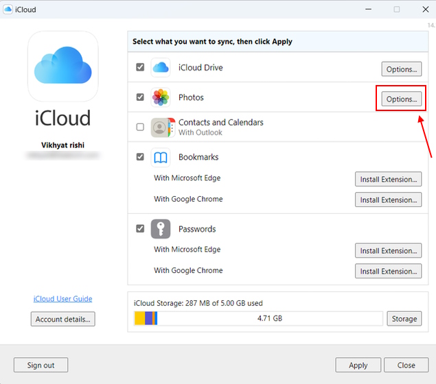 Accede a iCloud en Windows