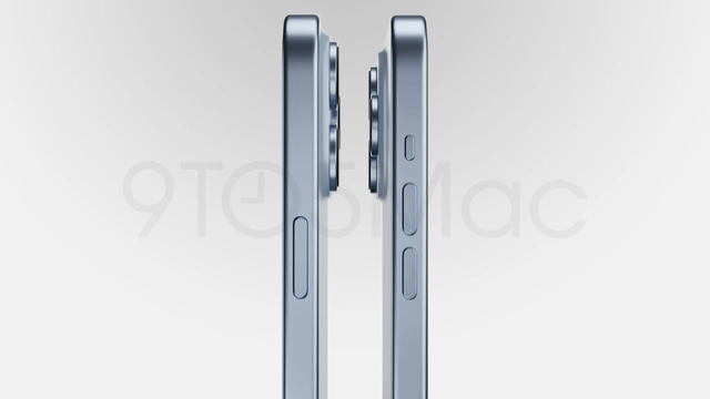 iPhone 15 pro render with physical buttons