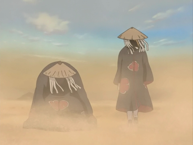 An image of Sasori and Deidara in Naruto.