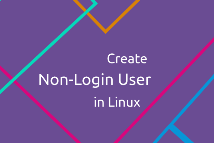 create non-login user in Linux