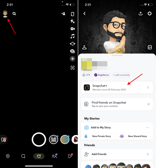 open-snapchat-plus-settings