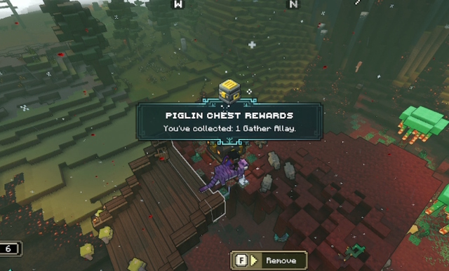 Minecraft Legends: como encontrar chaves Piglin para desbloquear baús 3 recompensas de peito piglin