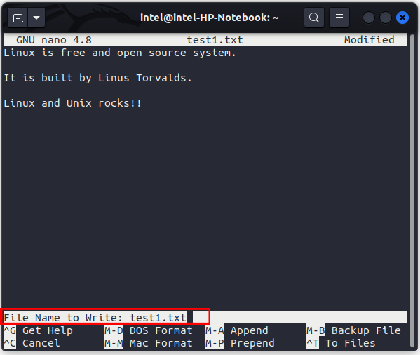 How to Use Nano Command Line Text Editor in Linux