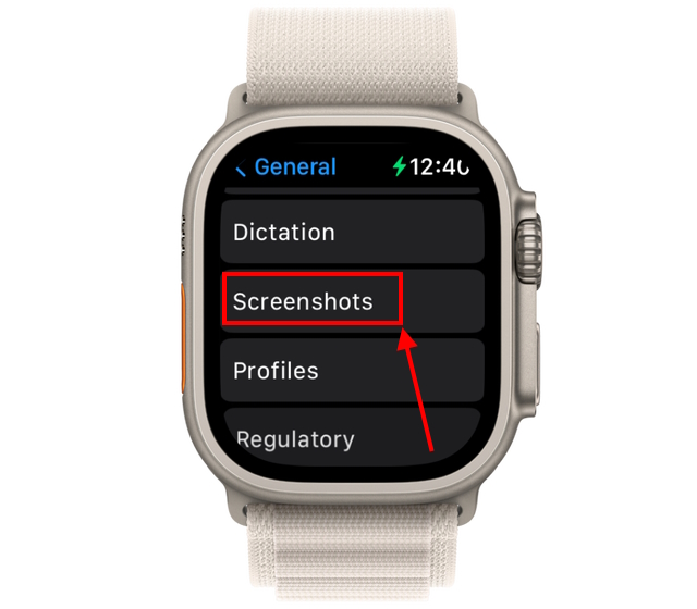 screenshots on apple watch