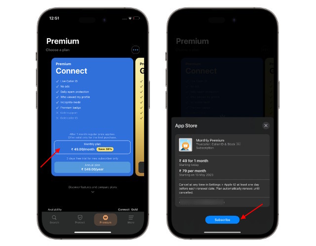 truecaller premium sub