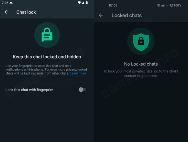 whatsapp lock chats