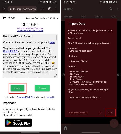 Voice chatting with ChatGPT on Android phones