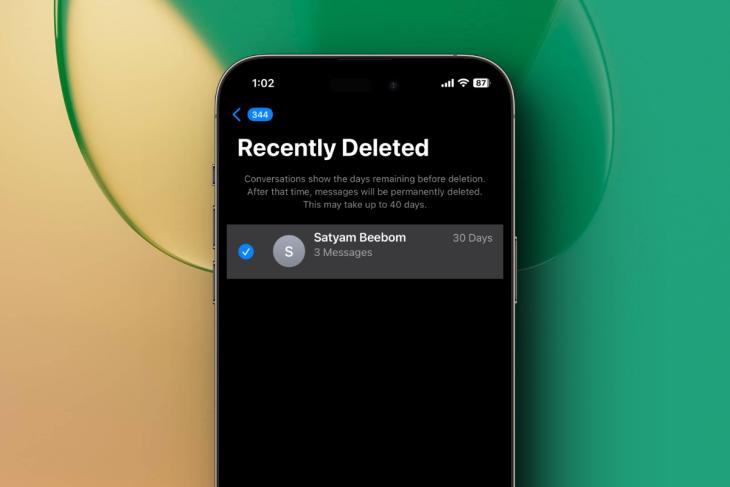 Recover deleted messages on iPhone