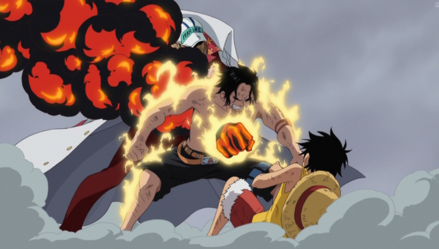 ace dies in front of luffy in one piece