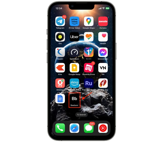 add bookmark to home screen on iPhone