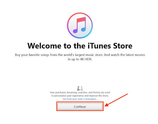 create apple id itunes windows