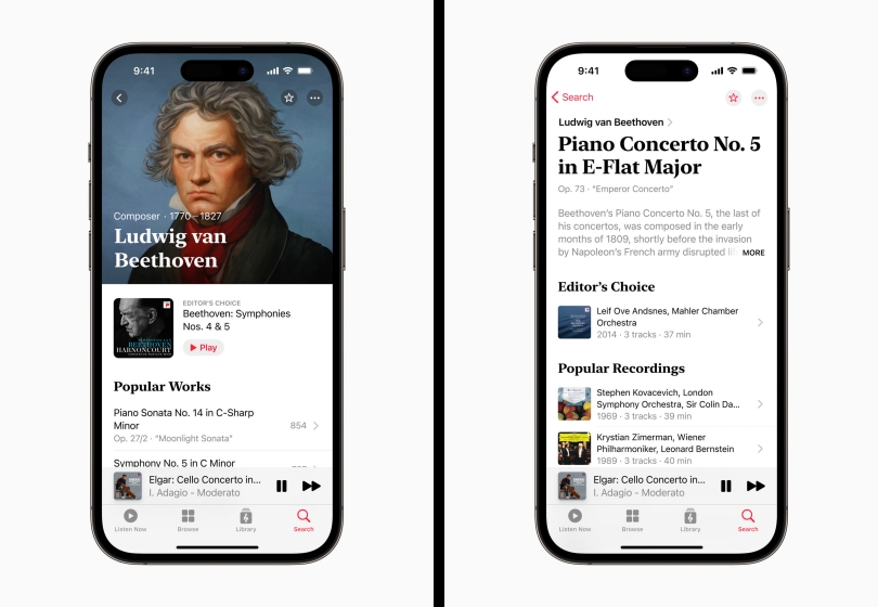 De klassieke Apple Music-app