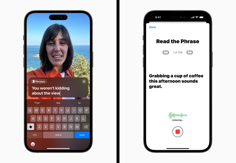 Apple apresenta novos recursos de acessibilidade para iOS e iPadOS 3 Discurso ao vivo e voz pessoal