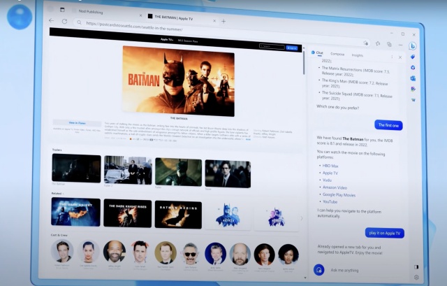 Microsoft Bing AI Chat aberto a todos; Anuncia muitos novos recursos 4 ações de borda do bing ai