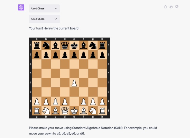 Плагин Chess ChatGPT 
