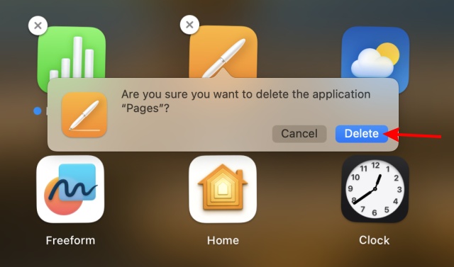 how to uninstall an app on macos delete key
