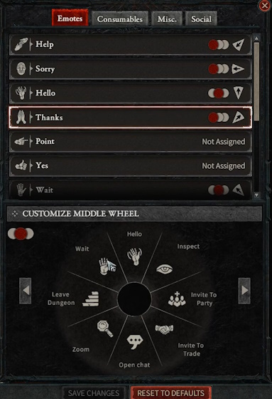 Como usar Emotes em Diablo 4 (Guia Fácil) 3 Diablo-4-obrigado-selecionado