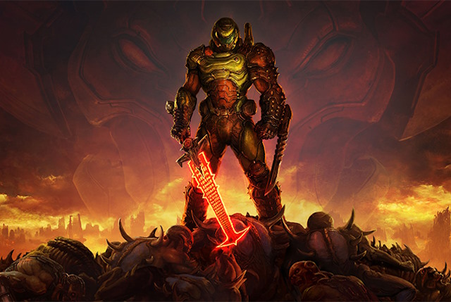 Doom Eternal shooter game for PS4