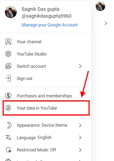 Turn off 2024 search history youtube