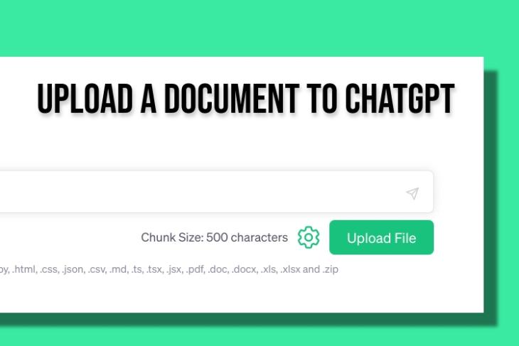 How to Upload a Document to ChatGPT (2023 Guide) | Beebom