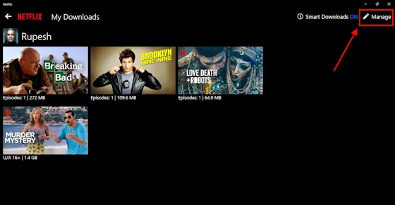 Manage Downloads On Netflix For Pc