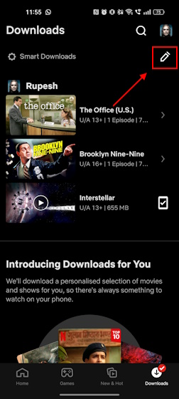 Netflixアイコンを修正