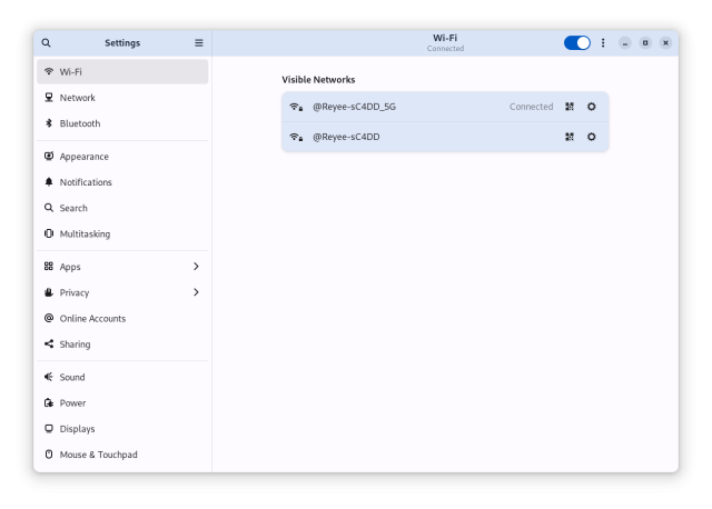 Linux Wi-Fi Settings