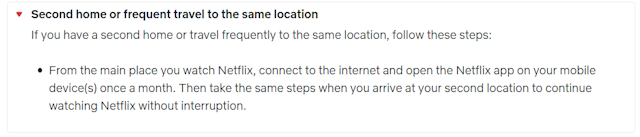 Netflix Travel Rules for Netflix Household