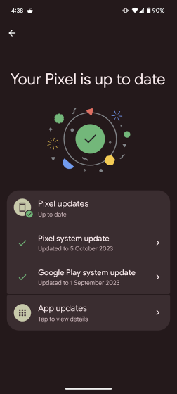 Pixel New Updates UI
