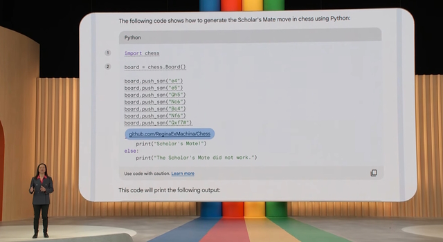 rendered code google bard