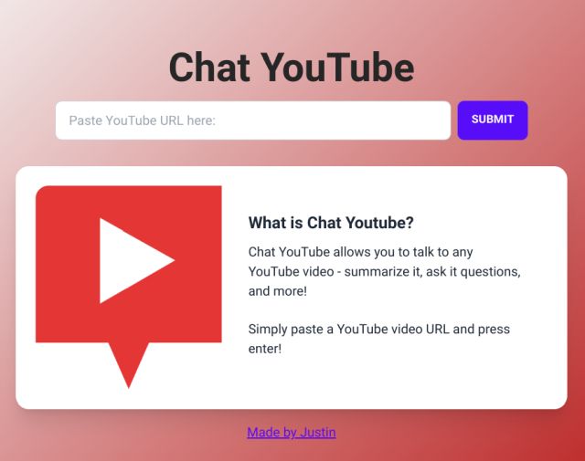 Chat With YouTube Videos For Free