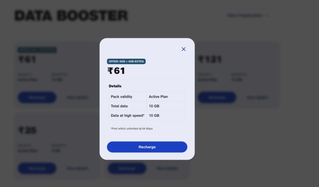 Jio Rs 61 Data Booster Pack Now Offers 10GB Data