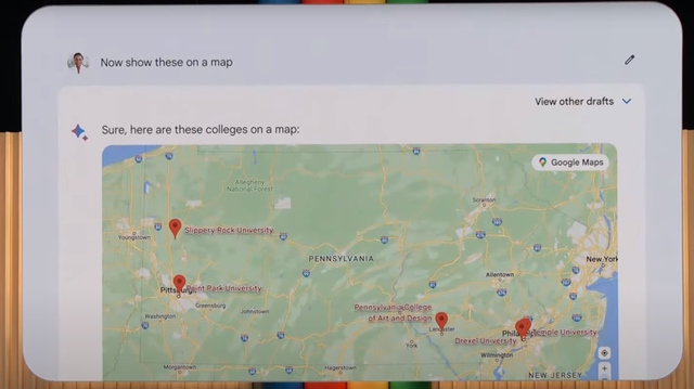 google bard map integration