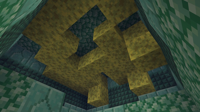 Como encontrar e invadir um monumento oceânico no Minecraft 15 Sala da esponja no Ocean Monument