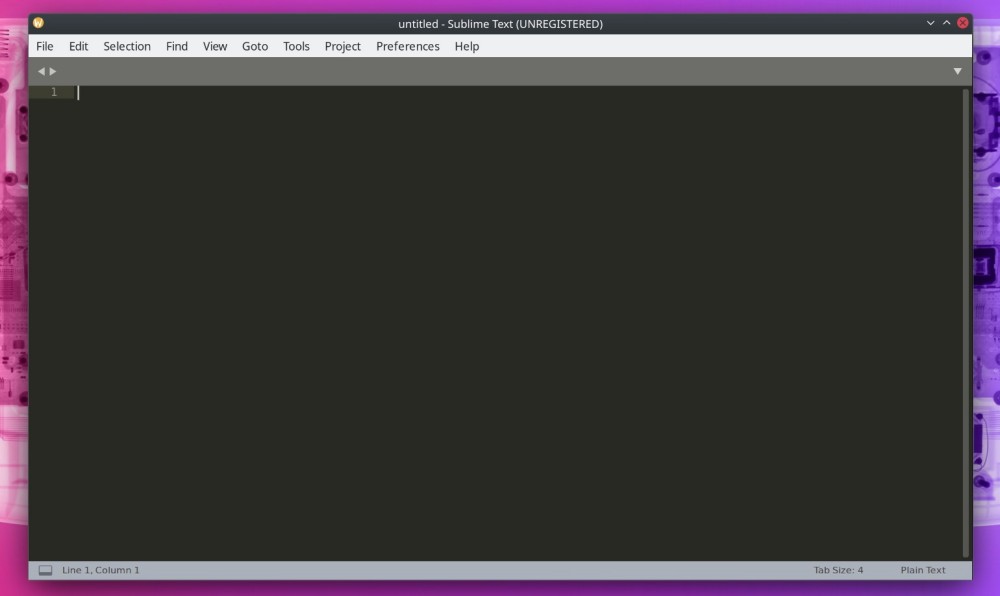 Sublime Text Editor empty on Linux