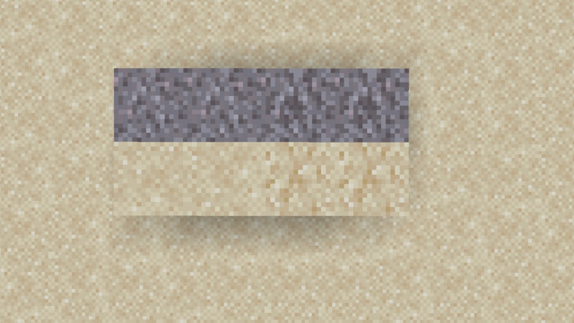 Suspicious sand and suspicious gravel next to regular sand and gravel