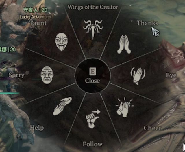 Diablo 4-Thanks-on the-Emote-Wheel