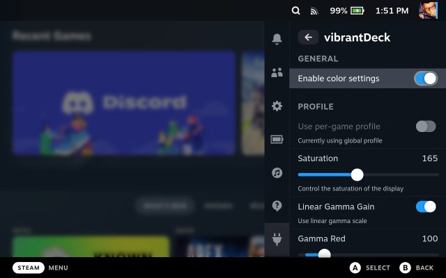 VibrantDeck A Steam Deck Plugin To Adjust Screen Saturation