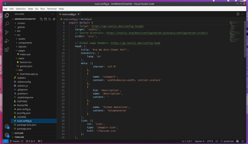 Visual Studio code with open project on Linux