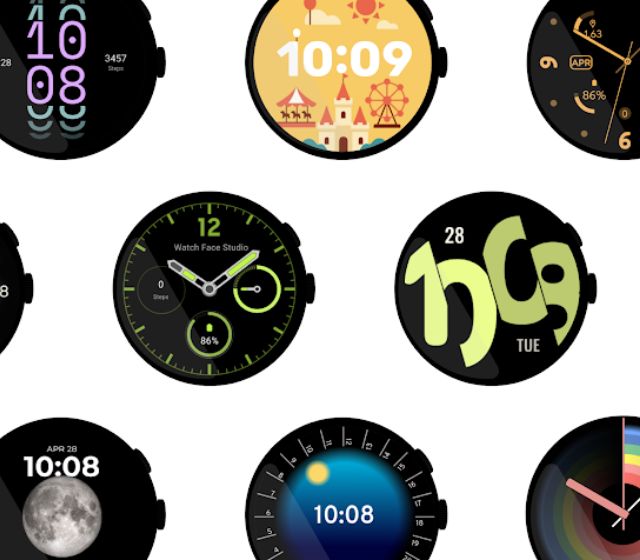 Formato do mostrador do relógio Wear OS 4
