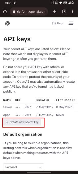 Get the API Keys From OpenAI and ElevenLabs