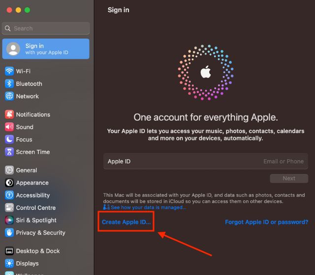 How to Create Apple ID on Mac