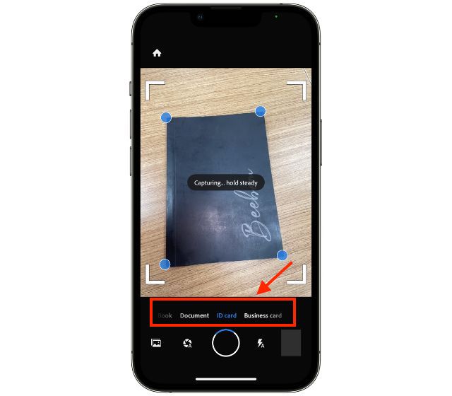 Digitalize documentos no iPhone a partir de aplicativos de terceiros