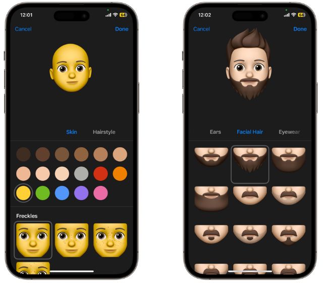 Create Memoji iPhone