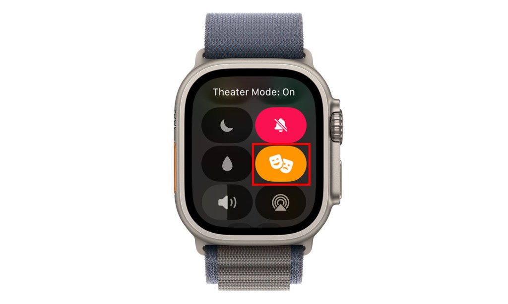 enable theater mode to silence apple watch